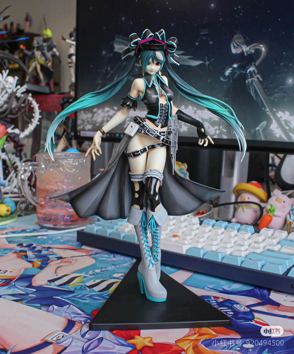 Unioncre Hatsune Miku Vocaloid Prisoners And Paper Planes Skeletal Anime Figure Miku Model Statue Toy Birthday Gifts