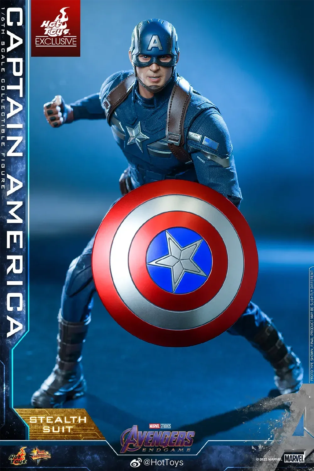 Original HOTTOYS 1/6 MMS607 Avengers 4 Endgame Captain America Tracking Battle Suit Collection Model Action Figure Toy 12 inches