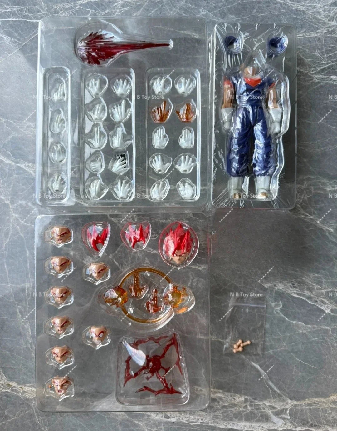 OC Toys Dragon Ball SHF Super Saiyan SSJ Veggetoo Son Goku Vegito 3.0 Figure Body Anime Action Figures Models Gifts Toys
