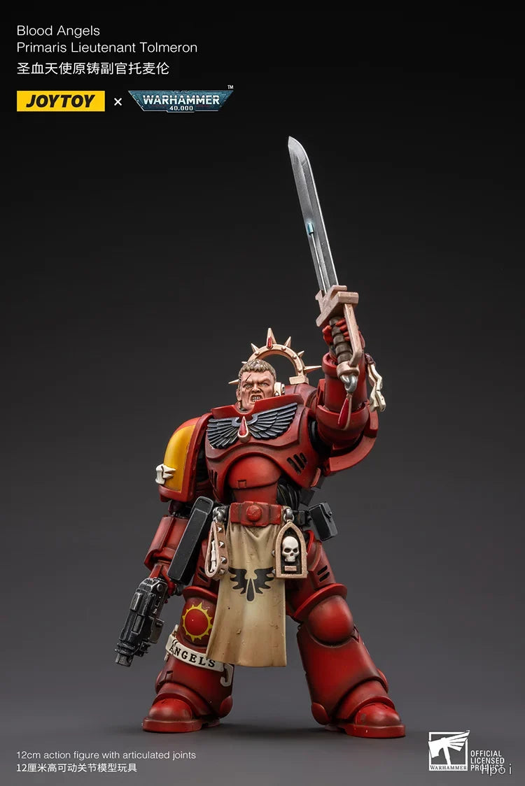 【In Stock 】 JOYTOY Warhammer 40K Blood Angels Primaris Lieutenant Tolmeron 1/18 Action Figures Toys Models