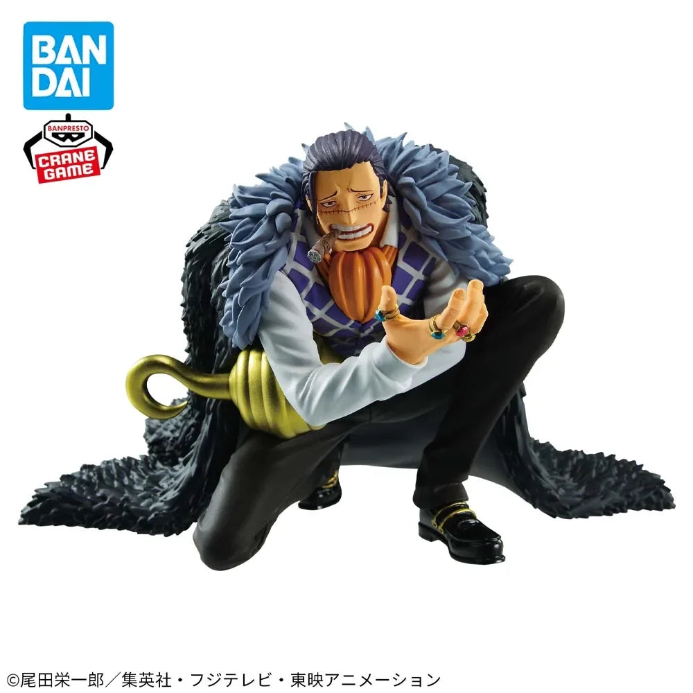 In Stock Original BANPRESTO BATTLE RECORD COLLECTION Crocodile Figure Anime One Piece Model Genuine Boxed Toy