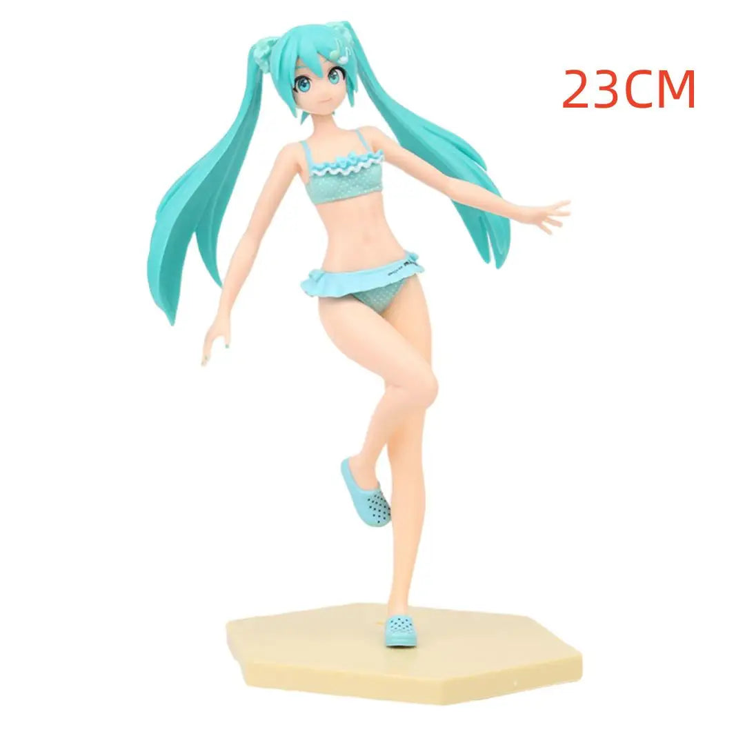 Anime Hatsune Miku Figure Wedding Dress Action Figures Kawaii Swimsuit Vocaloid PVC Collectible Model Toys Girl Gift