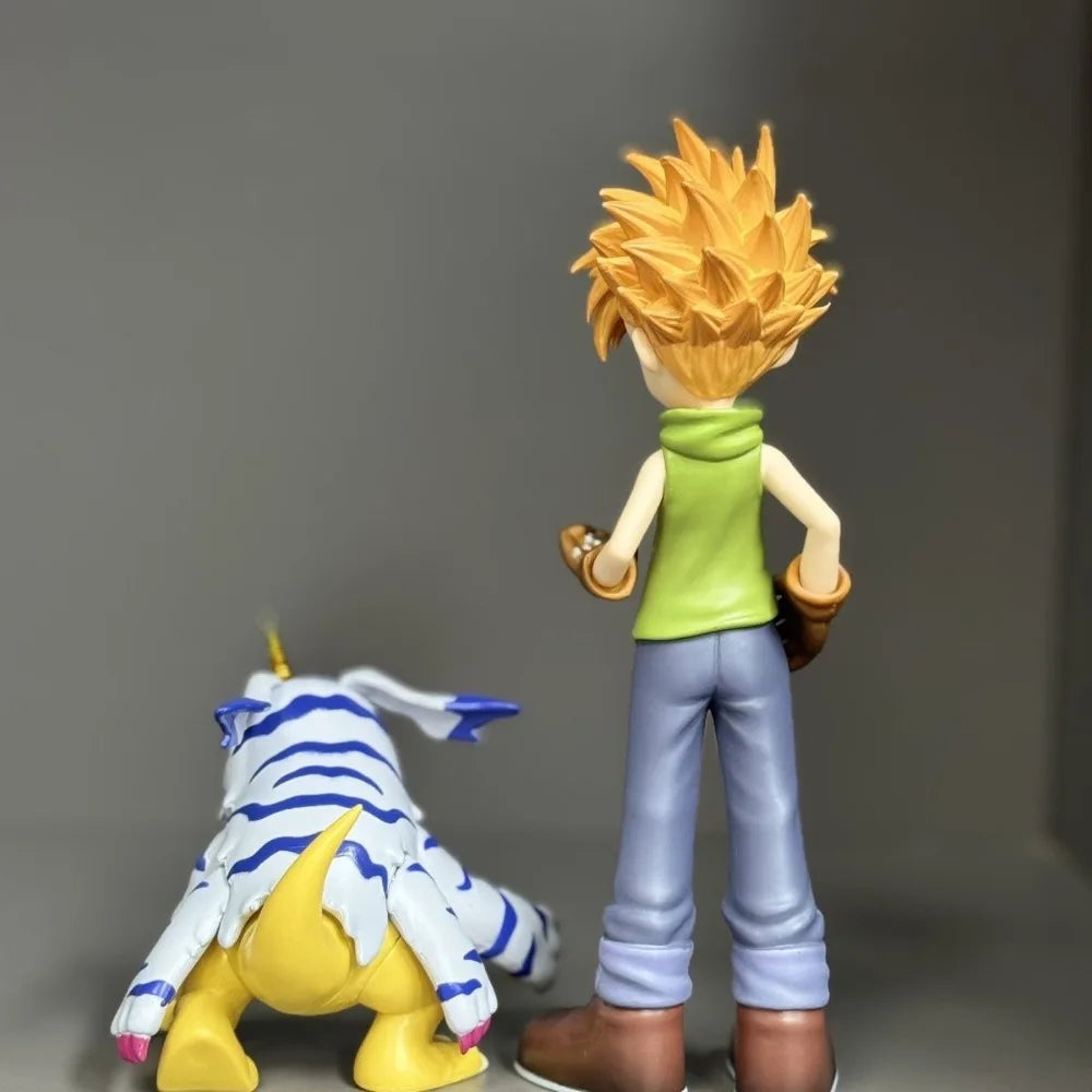 8-16.5cm Anime Digimon Adventure Figure Ishida Yamato And Gabumon Action Figure PVC Collectible Model Toys Gifts