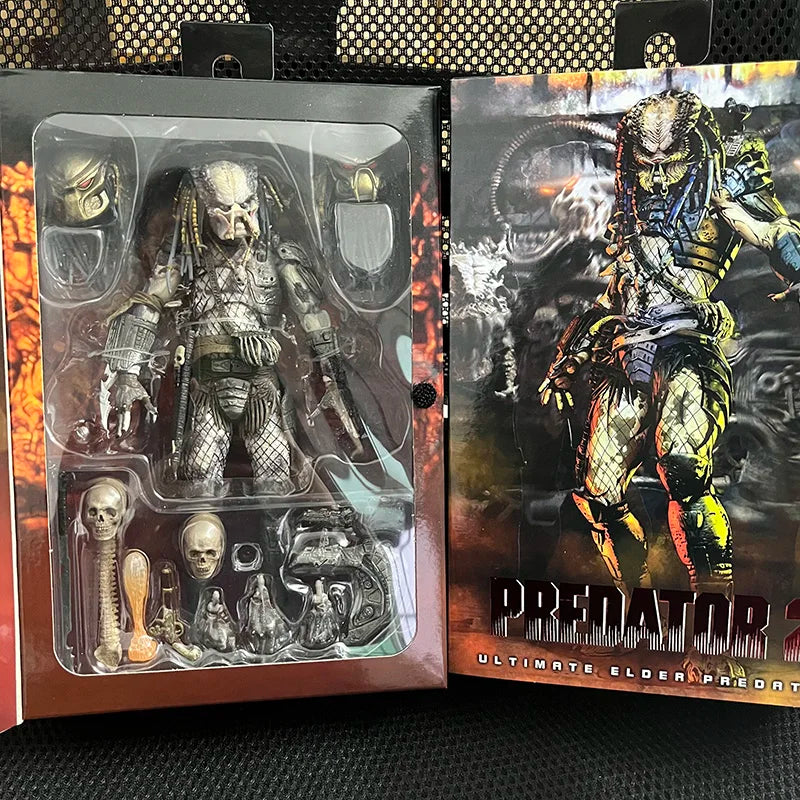 Original NECA Ultimate Elder Predator Action Figure Model Toys Joint Movable Horror Doll Christmas Present For Children