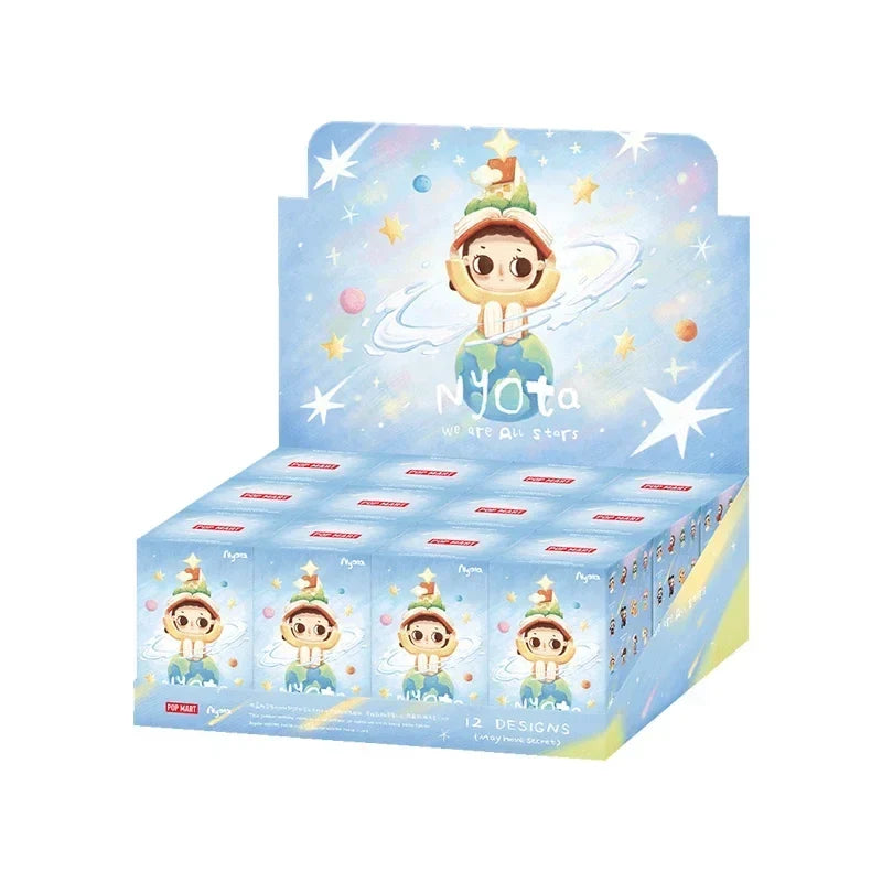 POPMART Nyota We Are All Stars Series Original Blind Box Surprise Mystery Box Cute Anime Action Figure Ornaments Figurines