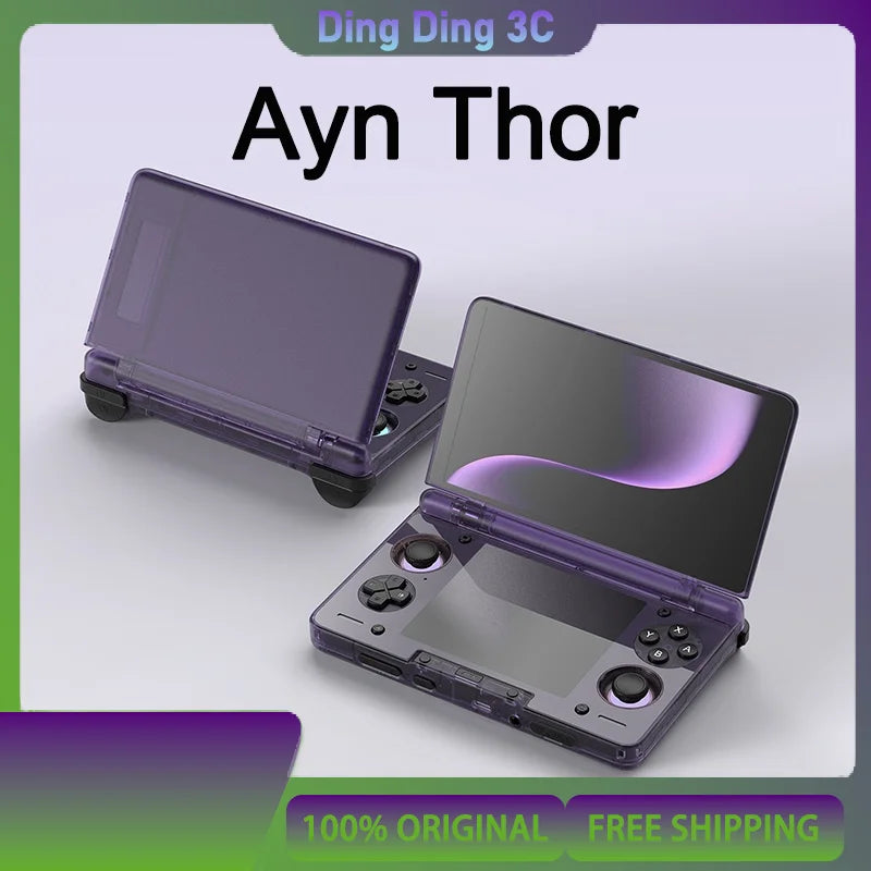 In stock AYN Thor 6'' OLED Dual Screen Gaming Handheld Qualcomm Snapdragon CPU Android13 6000mAh Battery Hall Stick Game Console