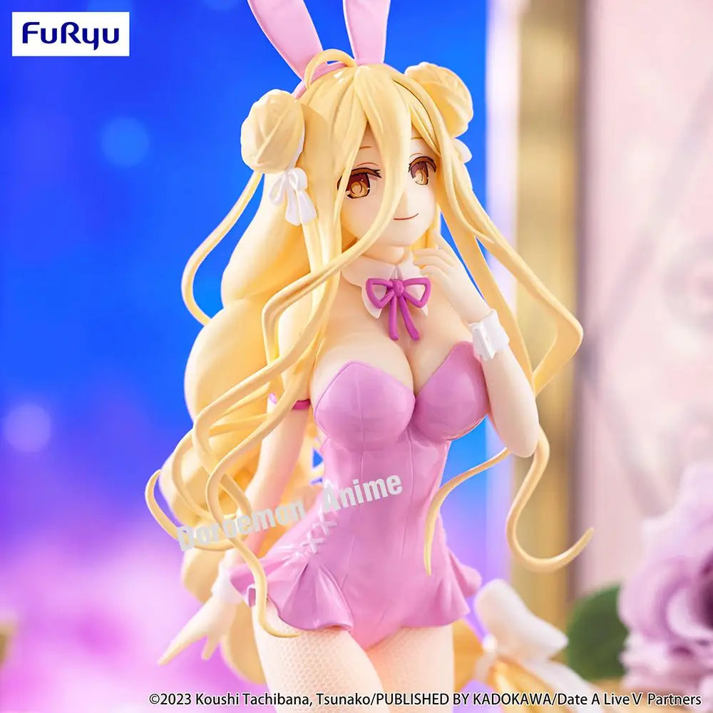 In Stock Original Furyu Bicute Bunnies Date A Live V Hoshimiya Mukuro Pink Ver. Anime Cute Girls Figures Waifu Girls Model Toys