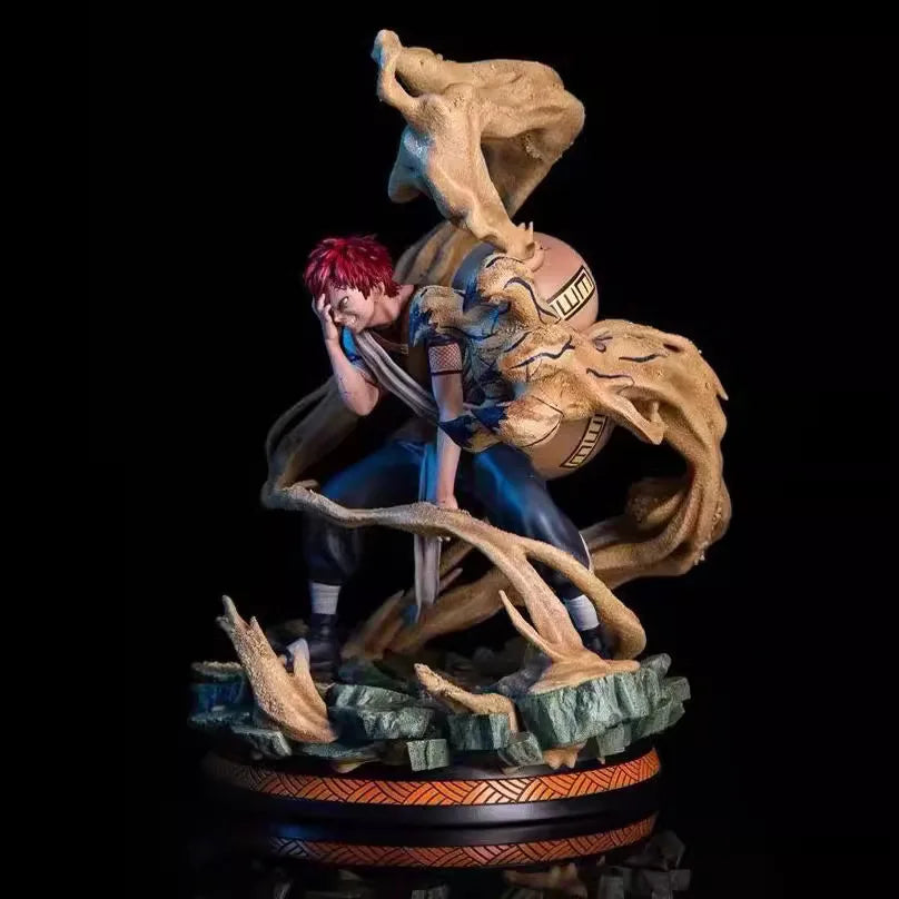 25cm Naruto Anime Figure Gaara Peripheral PVC Model Scene Collect Statue Desktop Decoration Ornaments Kids Birthday Gifts Toys