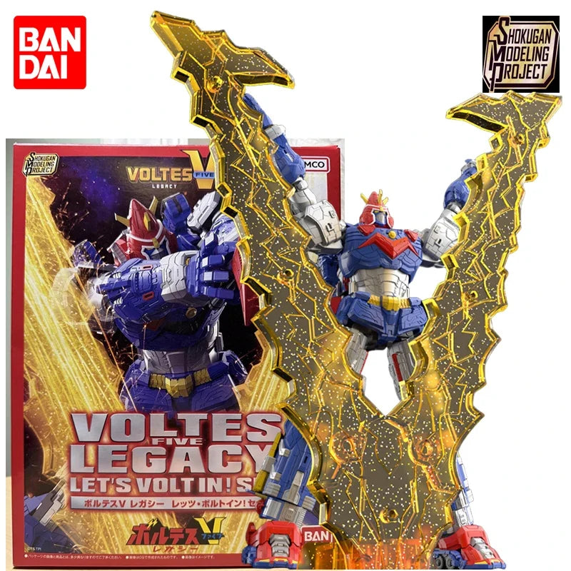 In Stock BANDAI SMP PB LIMITED Super Electromagnetic Machine Voltes V Voltes V Legacy Let's Volt In! Anime Figure Assembly Toy