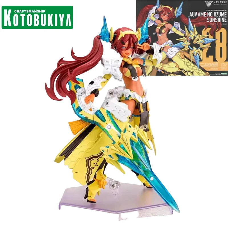 KOTOBUKIYA Original Anime Figure MEGAMI DEVICE KP772 AUV AME NO UZUME SUNSHINE Mobile Suit Girl Action Figure Toys for Kids Gift