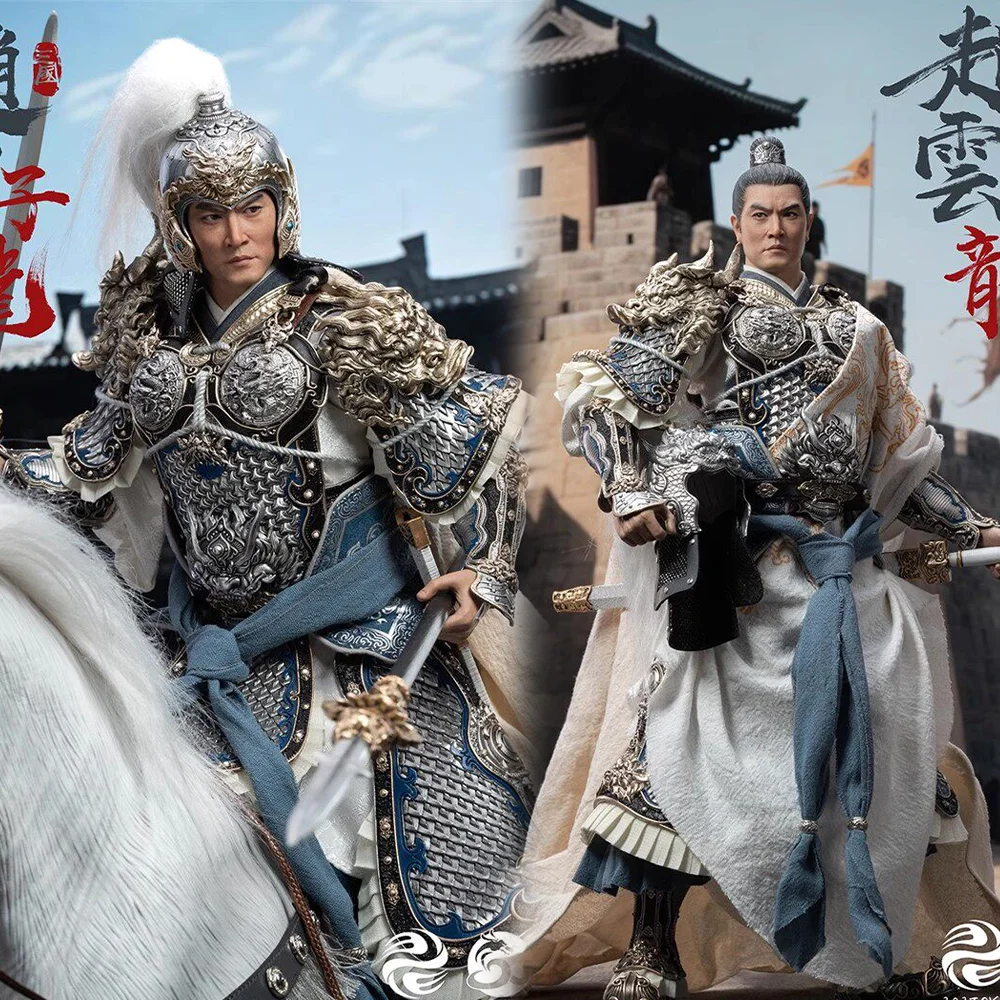303TOYS x JSTOYS 303005-6-7 1/6 Maßstab Three Kingdoms Series Charaktere General Zhao Zilong Männlicher Soldat Komplettset 12 Zoll Actionfigur