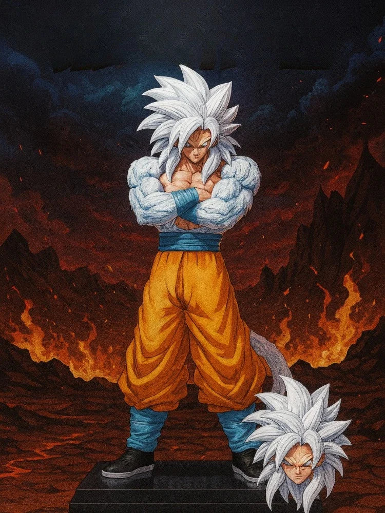 Anime Figurine Dragon Ball Z Figure Super Saiyan 5 Son Goku Action Statue PVC Model Desktop Ornament Collection Toys Gifts