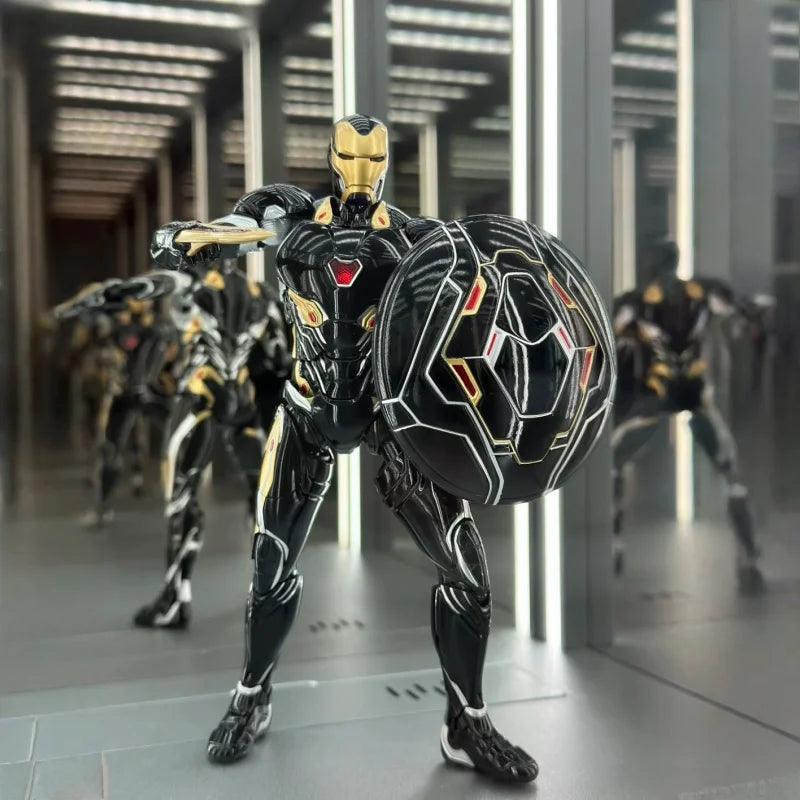 2024 New Stock Three Zero 3a Dlx Iron Man Mark 50 Black Gold Edition Collectible Action Figure Birthday Gift