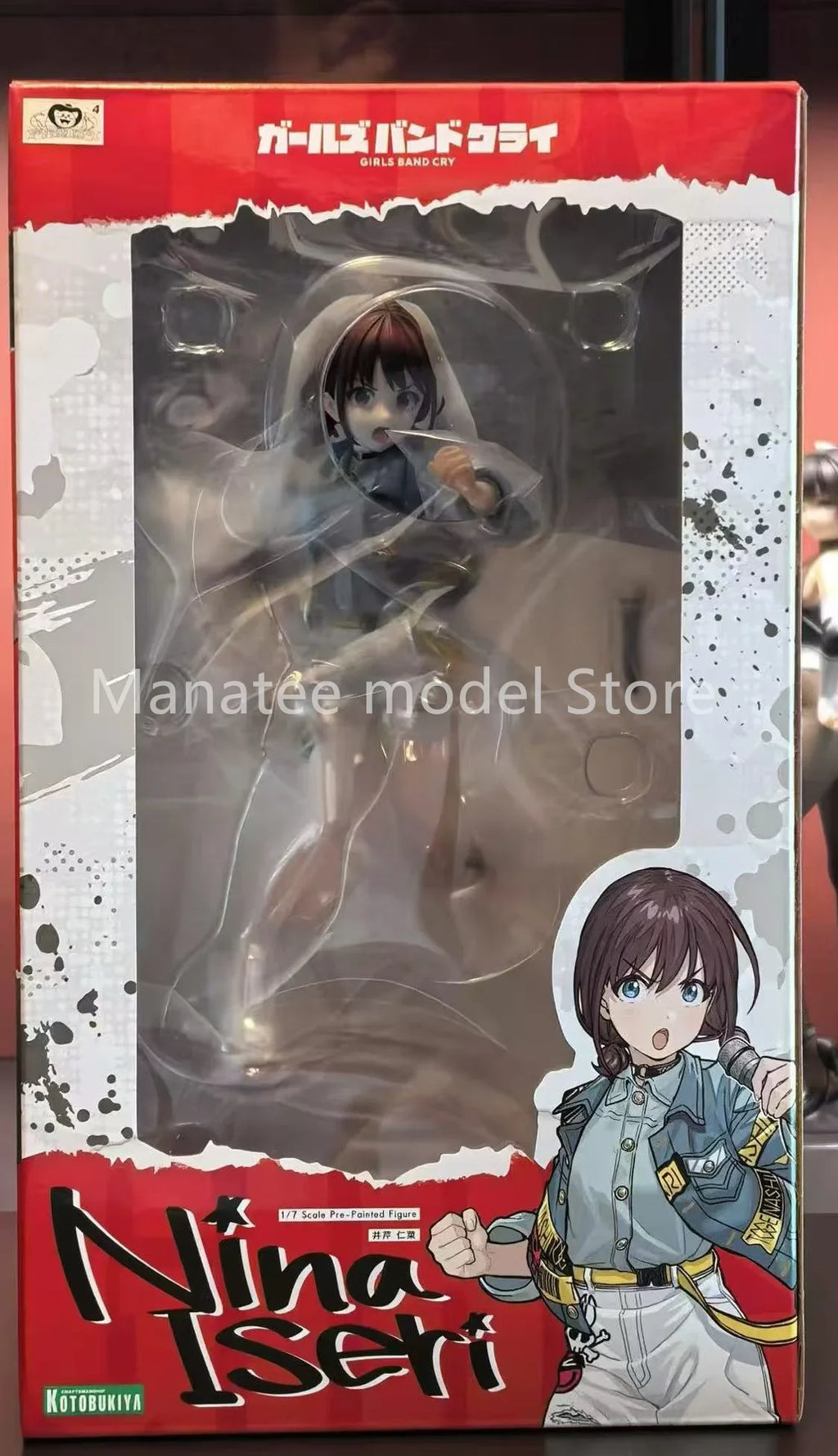  Kotobukiya Original Girls Band Cry Tomo Ebizuka 1/7 PVC Action Figure Anime Model Toys Collection Doll Gift