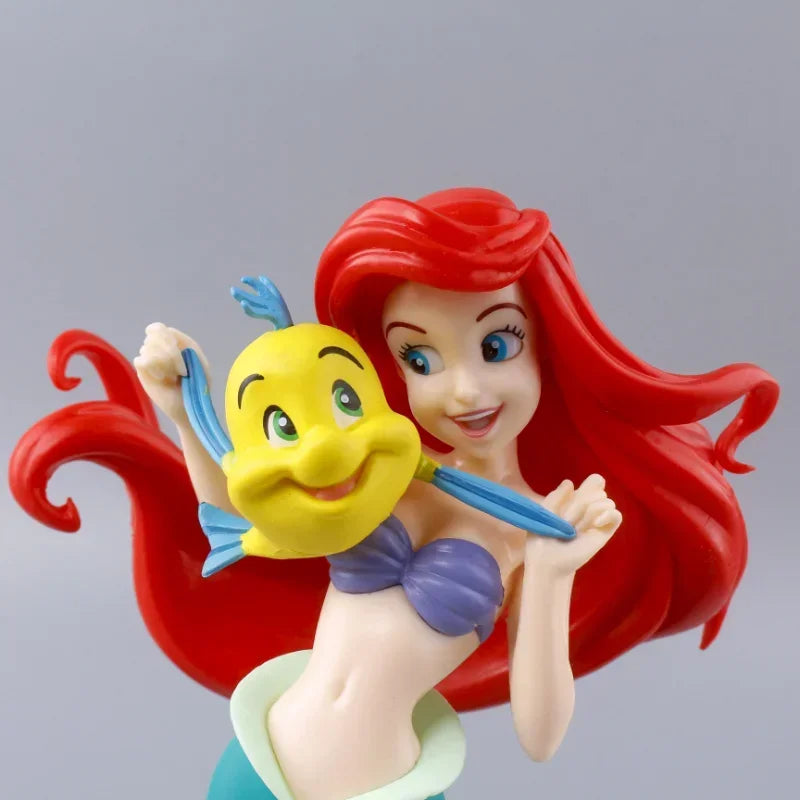 Disney The Little Mermaid Ariel Princess Action Figure Kids Toys Anime Situational Model Dolls Collection Room Car Decoration