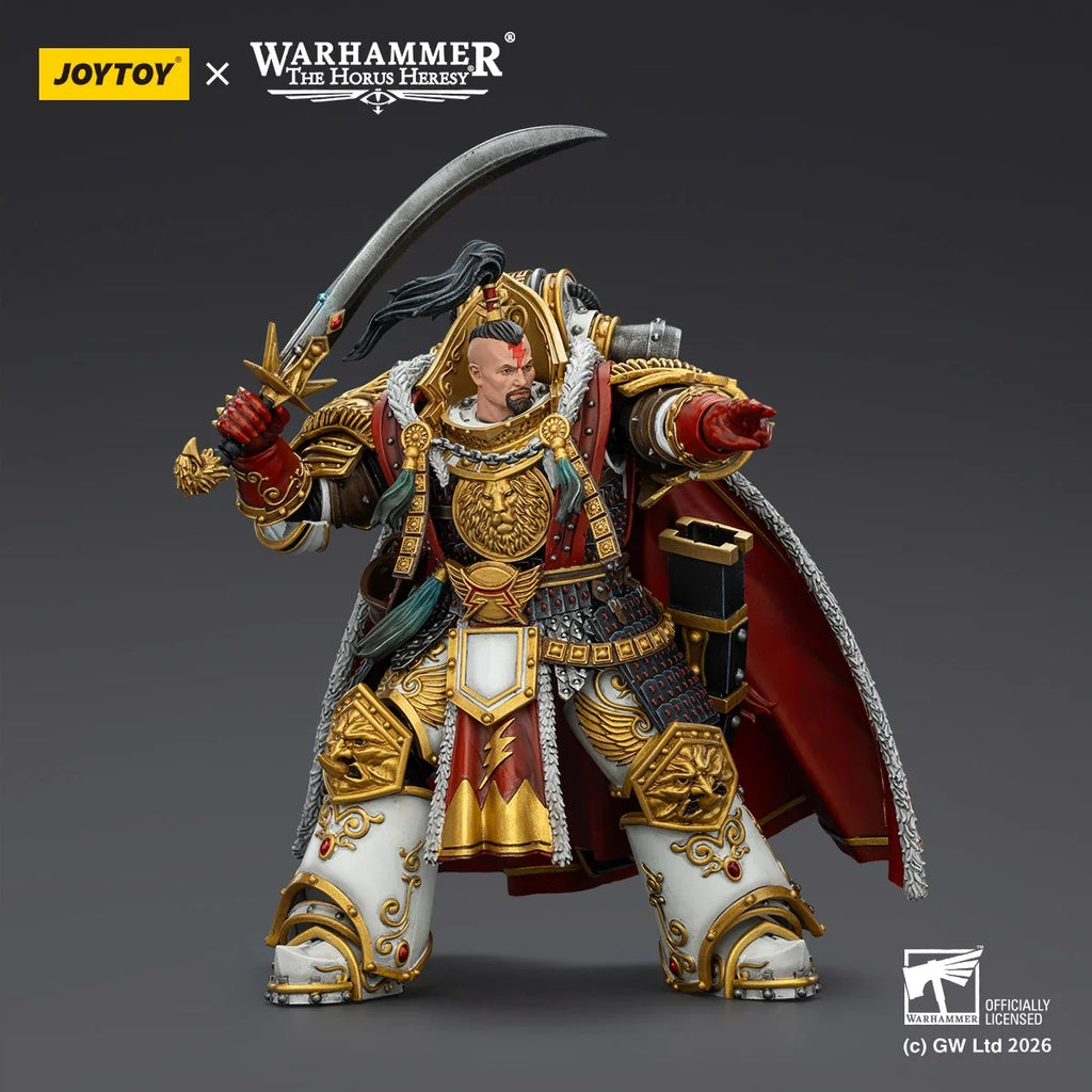 【Pre Sale】Original JOYTOY 1/18 Action Figure Warhammer The Horus Heresy White Scars Jaghatai Khan Primarch of The Vth Legion