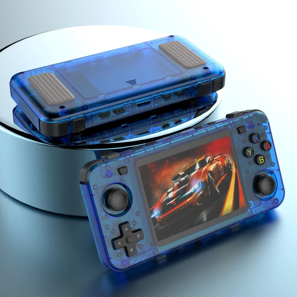 New R36H Game Console R36S Horizontal Retro Handheld Consolas Open Source Portable Pocket Video Player 64GB 3.5 Inch Boys Gifts