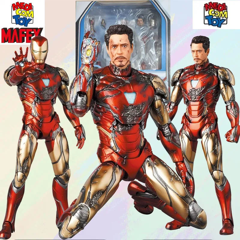 MEDICOM TOY Original MODEL KIT MAFEX INFINITY WAR IRON MAN MARK 85 195 Anime Action Figure Model Toys  Model Gifts For boys