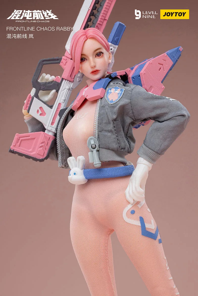 JOYTOY FRONTLINE RABBY 1/12 Women Soldier Rabbit Girl Warrior Kawaii Fighting Beauty Lan Dolls Full Set 6Inch Action Figure
