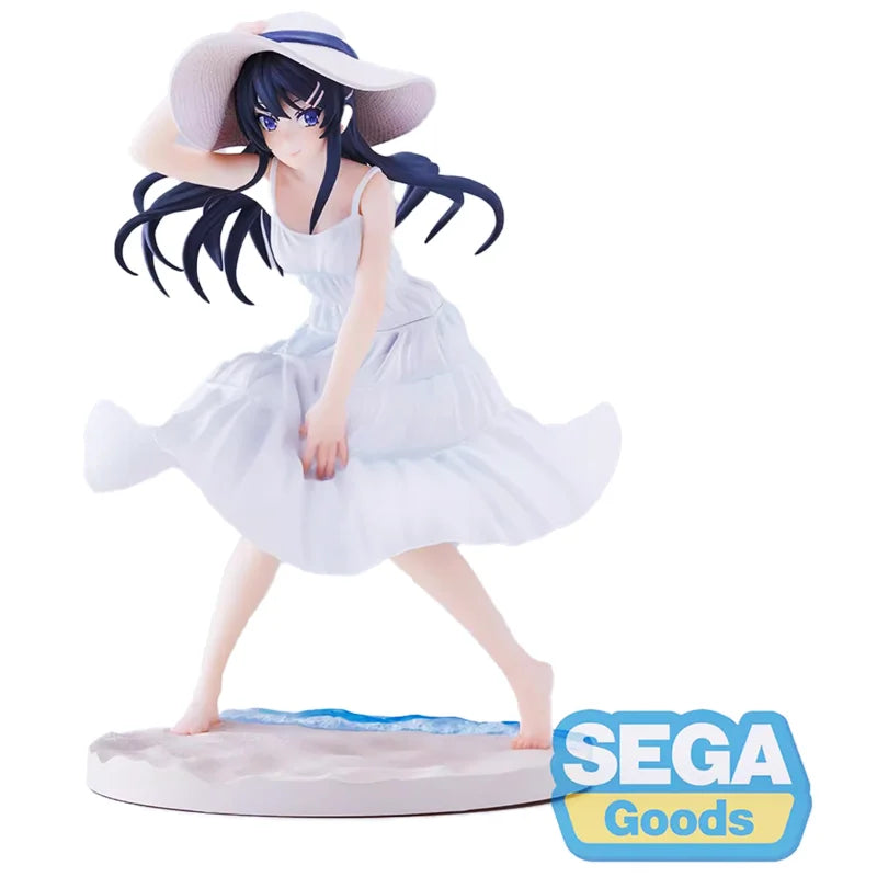 Original Sega Luminasta Anime Aobuta Sakurajima Mai Action Figure Model Summer Dress Mai Senpai Pvc Anime Model Doll Toys Gifts