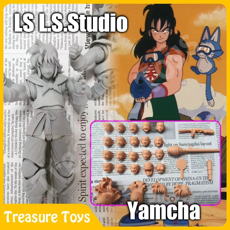LS L.S.Studio Yamcha Figure Dragon Ball Z Super Saiyan Son Goku Vegeta Yamcha Anime Action Figures Figurine Model Toys Gifts
