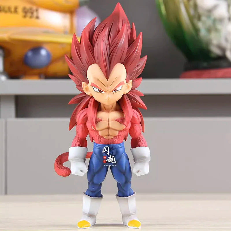 17cm DBZ Majin Vegeta Model Dragon Ball Z Action Figure Manga Figurine Anime Super Saiyan 4 Figuras Toys SSJ4 GK Statue Gift
