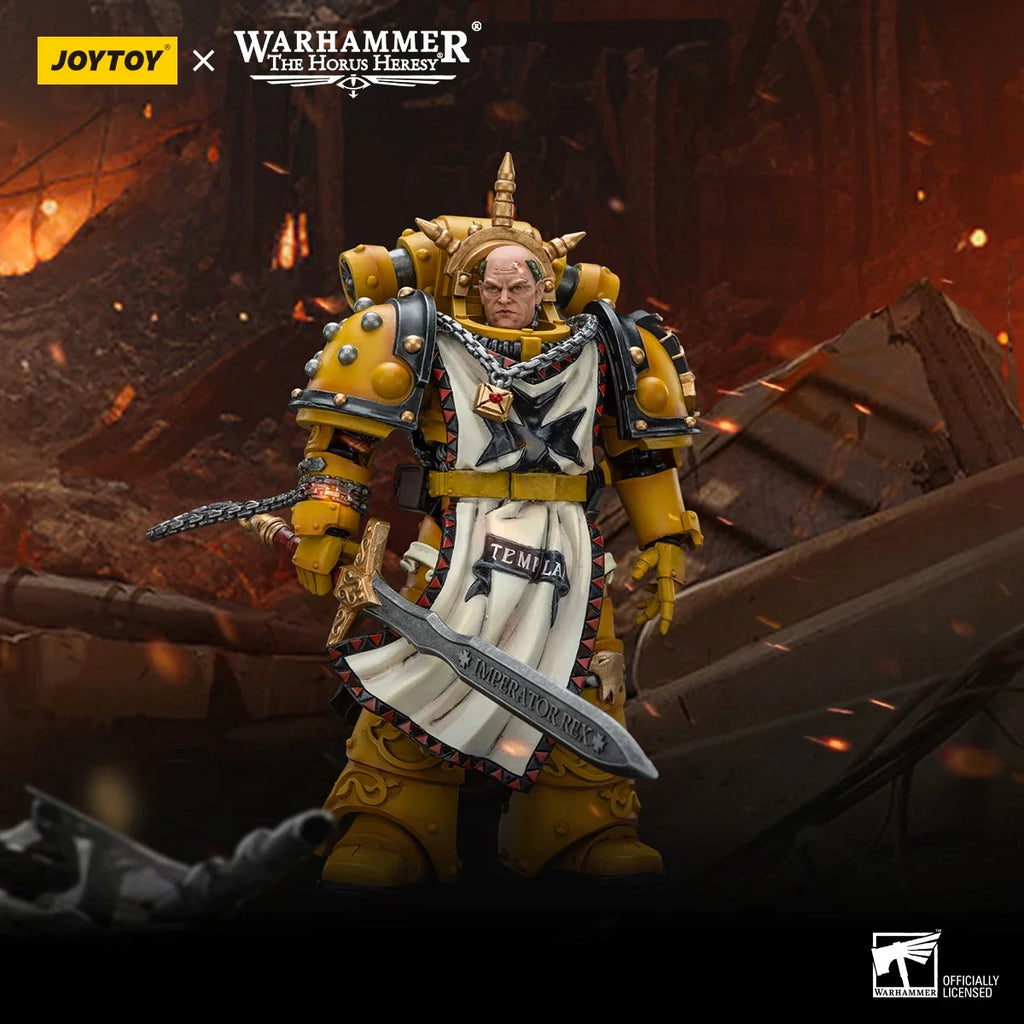 JOYTOY Warhammer 40k 1/18 Action Figures Anime 12.5cm Imperial Fists Sigismund First Captain of the lmperial Fists Model Toys