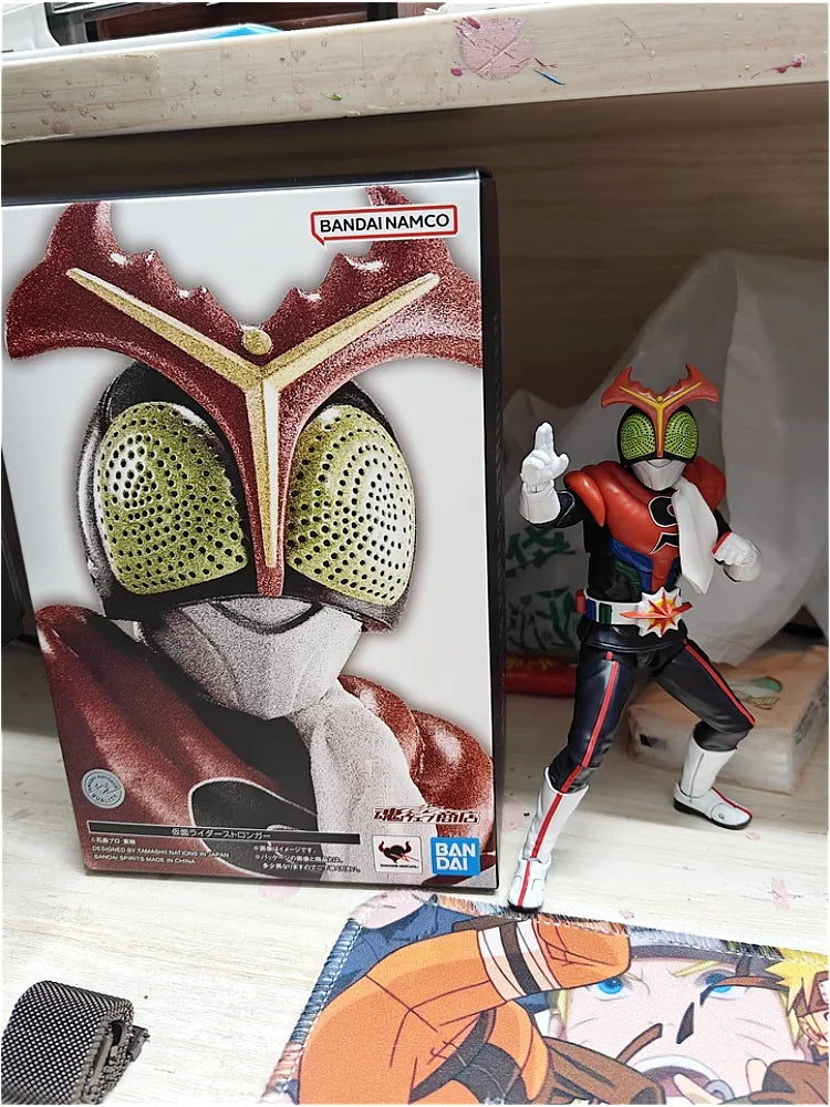 In Stock Original Bandai Kamen Rider Pb Tamashii Nations S.H.Figuarts Shinkocchou Stronger Action Figure Model Doll Boy Toy Gift