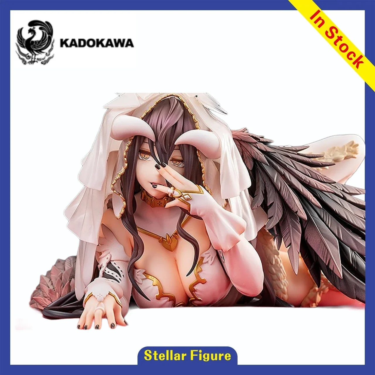 【SF】In Stock Original WING KADOKAWA KDcolle OVERLORD4 Albedo 1/7 Scale Figures Model Collection Anime