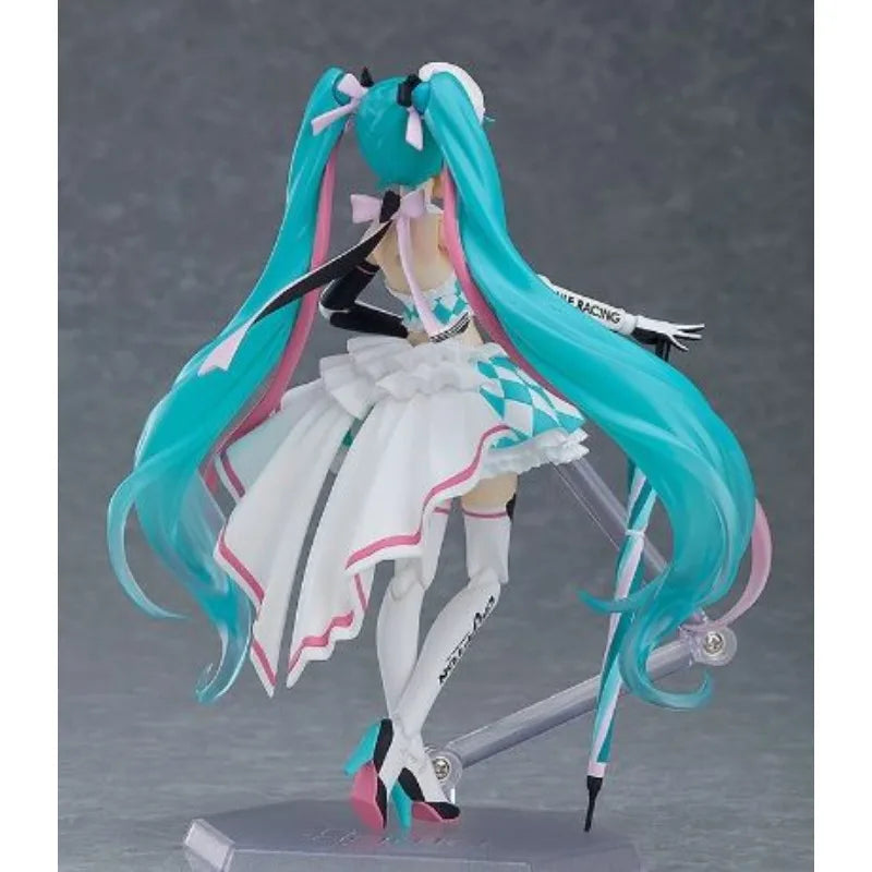 Max Factory Figma SP-119 Hatsune Miku - Racing 2019 Ver., 140mm Movable Doll, PVC/ABS, All-Ages Action Figurine for Anime Fans