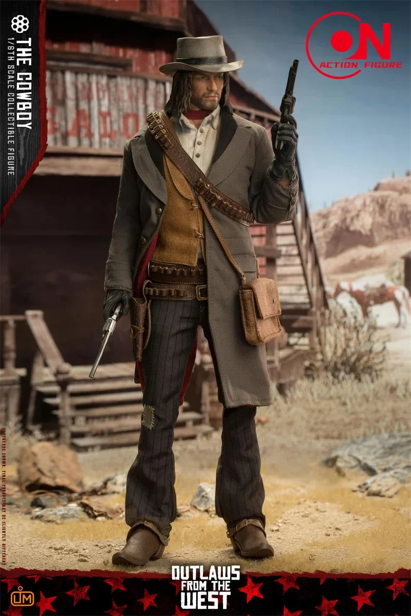 2025 Q4 LIMTOYS LIM011 1/6 The Cowboy John Double Head Figure Model 12'' Male Soldier Action Figure Doll Full Set Toy