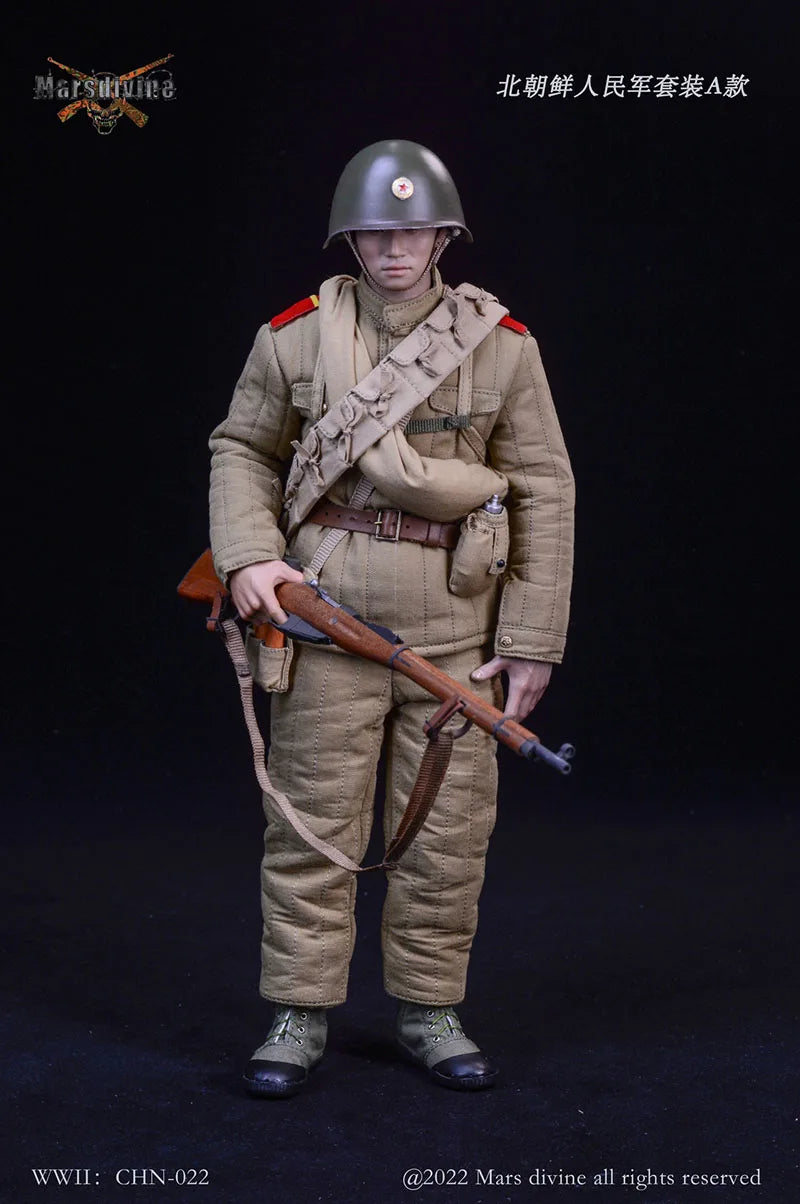 Marsdivine CHN-022 1/6 North Korean People'S Army Combat Uniform Clothes Suit For 12Inch Men Soldier Action Figure Body Toys