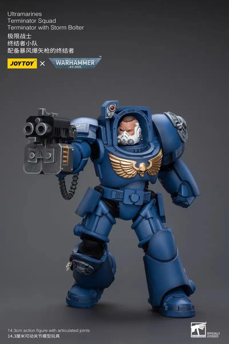 【In Stock】JOYTOY Warhammer 40K Ultramarines Terminator Squad 3PCS 1/18 Action Figure Model Toys