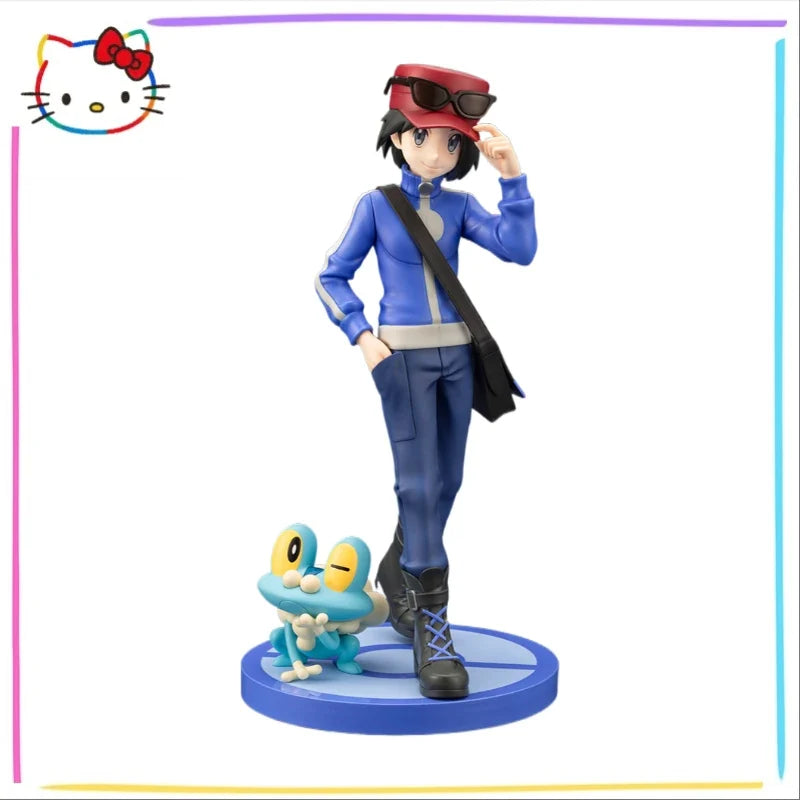 In Stock Original KOTOBUKIYA ARTFXJ Pokemon X Callum Croaking Frog 21cm Animation Statue Model 1/8 Doll Ornament New Product
