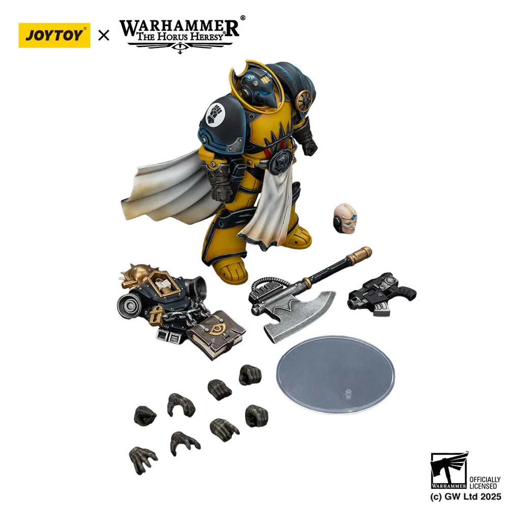 [Pre-order]JOYTOY Warhammer 30K 1/18 Action Figure Imperial Fists Legion Praetor in Tartaros Terminator Armour&Librarian Consul