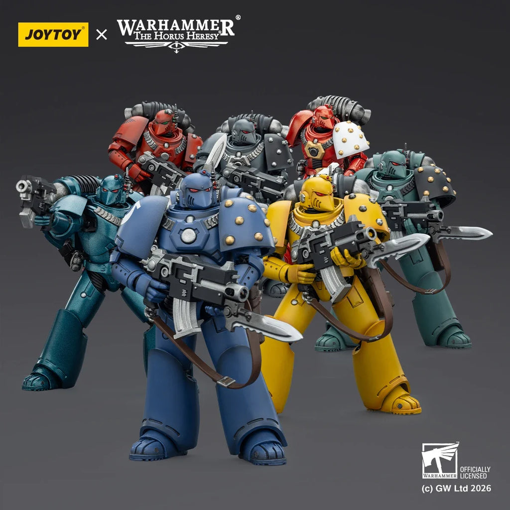 JOYTOY "The Horus Heresy" Warhammer 40K 1/18 Action Figures MKVI Tactical Legionary Ultramarines Imperial Fist Blood Angels