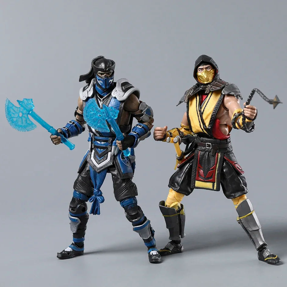 Sub-Zero Scorpion Mortal Kombat Decorations Action Figure Collection Toy Gift