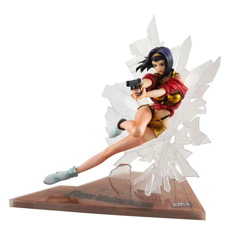 MegaHouse Original:cowboy bebop Spike Spiegel&Faye Valentine 22cm PVC Action Figure Anime Figure Model Toys Collection Doll Gift