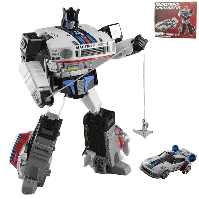 In STOCK Transformation Masterpiece Rollout TnR TR-01 TR01 G1  Agent Mister Jazz Car 16CM Action Figure Toy Collection Gift
