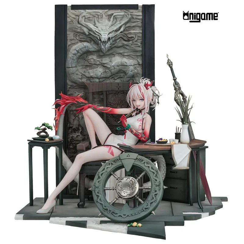 AniGame Arknights Nian 31cm 1·1/7  PVC Genuine Collectible Anime Figure Action Model Toys Holiday Gifts Original Product