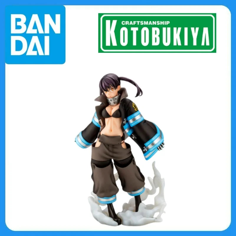 In Stock Genuine Kotobukiya Enn Enn No Shouboutai Tamaki Kotatsu ARTFX J 1/8 Anime Figure Garage Kit Anime Cartoon Model Toys