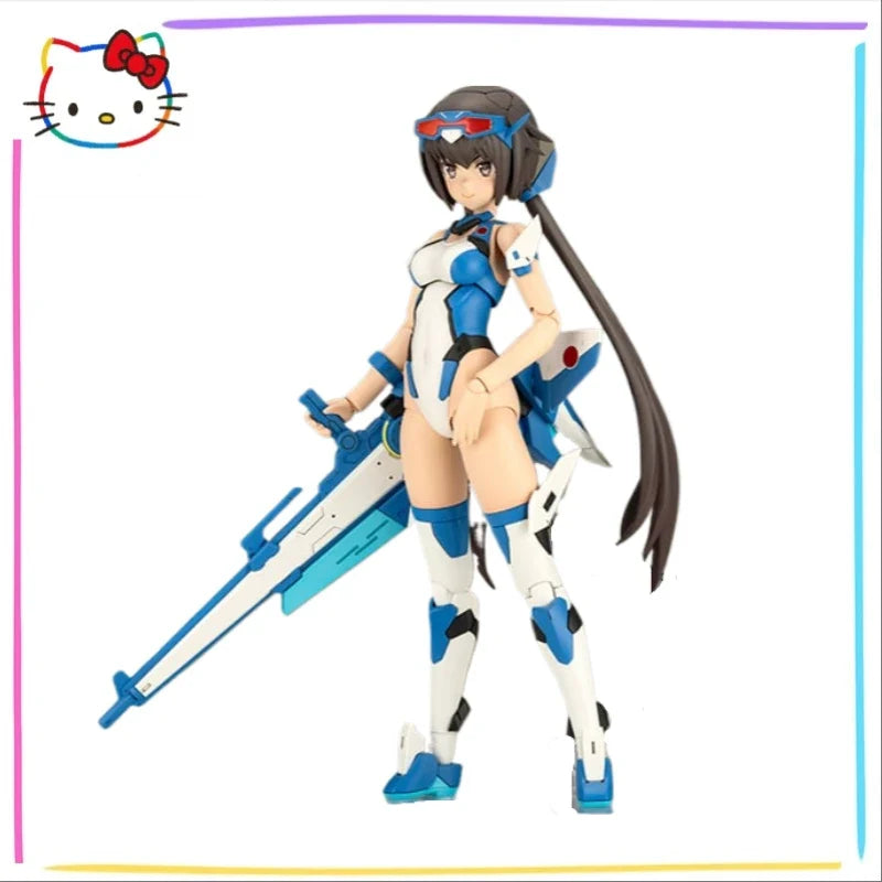 '-In Stock Original KOTOBUKIYA Frame Arms Girl Stiletto Swimsuit Blue Impulse Color Ver 16cm Animation Assembled Movable Figures