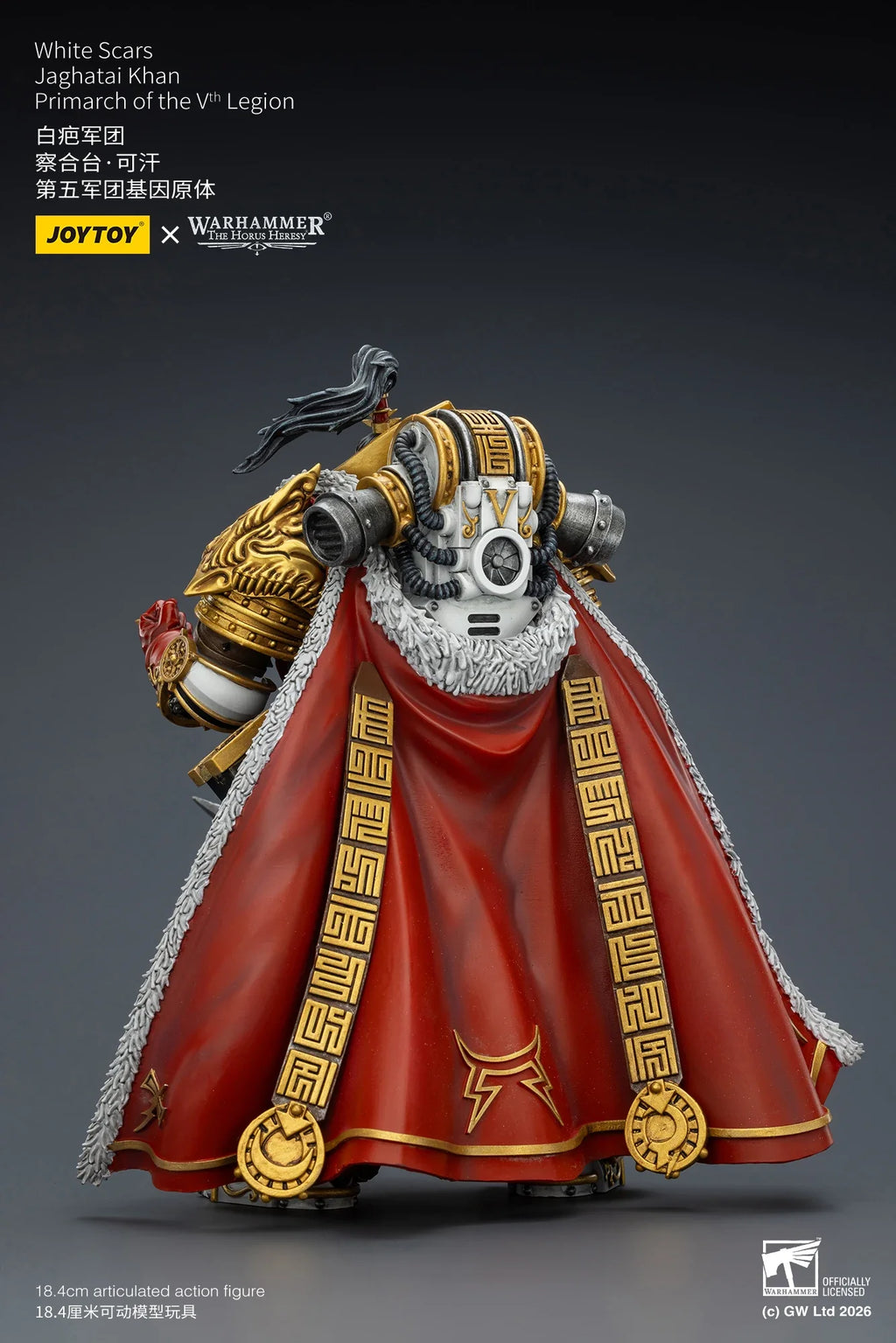 【Pre-sale】JOYTOY Warhammer40K The Horus Heresy White Scars Jaghatai Khan Primarch of The Vth Legion 1/18 Action Figure Toy