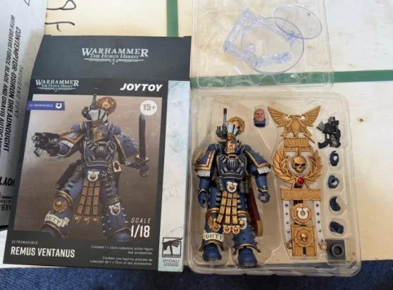 【SF】JOYTOYS Warhammer 40K 1/18 Action Figure  Ultramarine Remus Ventanus Prime Model Gift