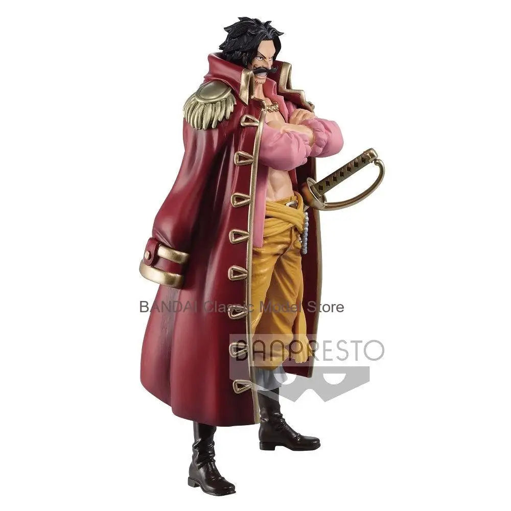 Original Genuine Banpresto  One Piece DXF 17cm Gol D Roger Wanno Country PVC Action Figure  Anime Model Figurines Toys Gift