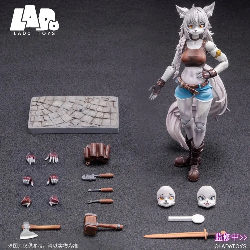 In Stock Adventure Party Fox Girl Leah Repairman 1/12 Movable Figure Magician Model Ornaments Movable Figure Collection Gift