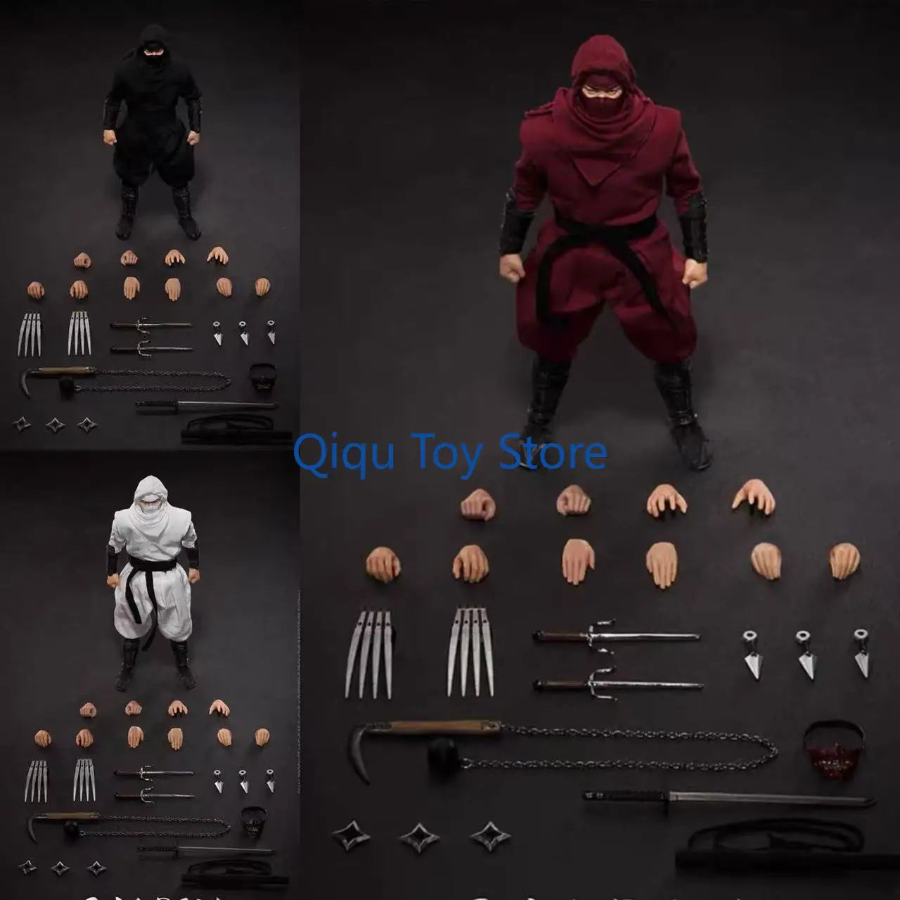 in stock Red, black, white ninja shadow ninja model handcraft