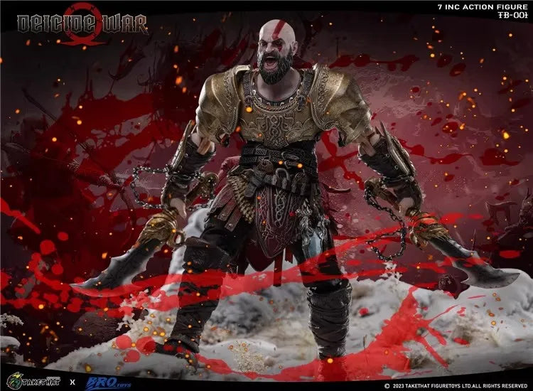 【In Stock】Takehat Brotoys Tb001 God Of War Kratos Action Figures Anime Model Toys Collection Gifts