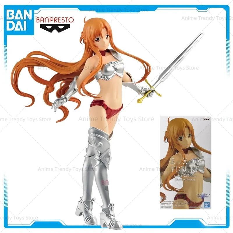 In Stock BANDAI Original Banpresto EXQ Sword Art Online Memory Defrag Asuna BIKINI ARMOR ver. Model Toys Figure WY