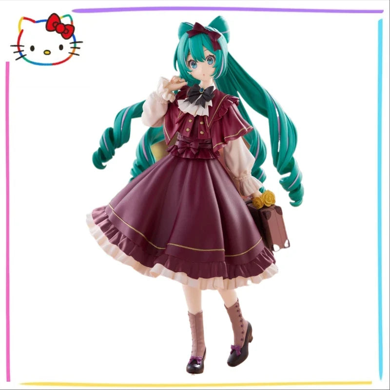 In Stock Original FuRyu Trio-Try-iT Piapro Hatsune Miku 19cm Classical Retro Anime Statue Figure Collection Dolls